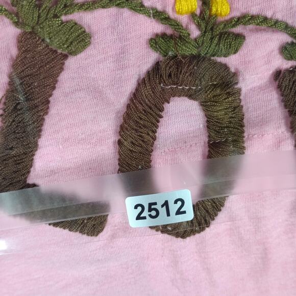 Joystick by Johnny Was Shirt Women Size Large Pink Embroidered Birds Hearts Tee - Picture 11 of 11
